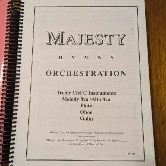 Like New Majesty Hymns Orchestration Hymnal - Picture 2 of 3